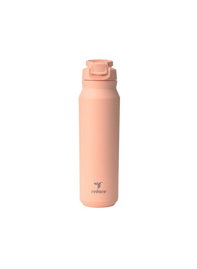Reduce 32 oz Hydrate Pro Stainless Steel Insulated Water Bottle - Flip Top Leak-Proof Lid, Dishwasher Safe, BPA-Free, Dual Wall Vacuum, Keeps Drinks Cold for 48 Hrs, Cup Holder Friendly - Sedona - Image 1