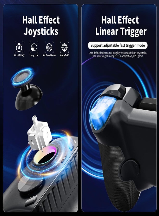 AceGamer وحدة تحكم الألعاب المحمولة AceGamer لسلسلة iPhone 15 / Android (USB-C)، وحدة تحكم هاتف قابلة للتوصيل والتشغيل مع عصي تحكم بتأثير هول/زناد، توربو/قابلة للبرمجة، جهاز تحكم عن بعد لوحدات التحكم، ألعاب سحابية - Image 4
