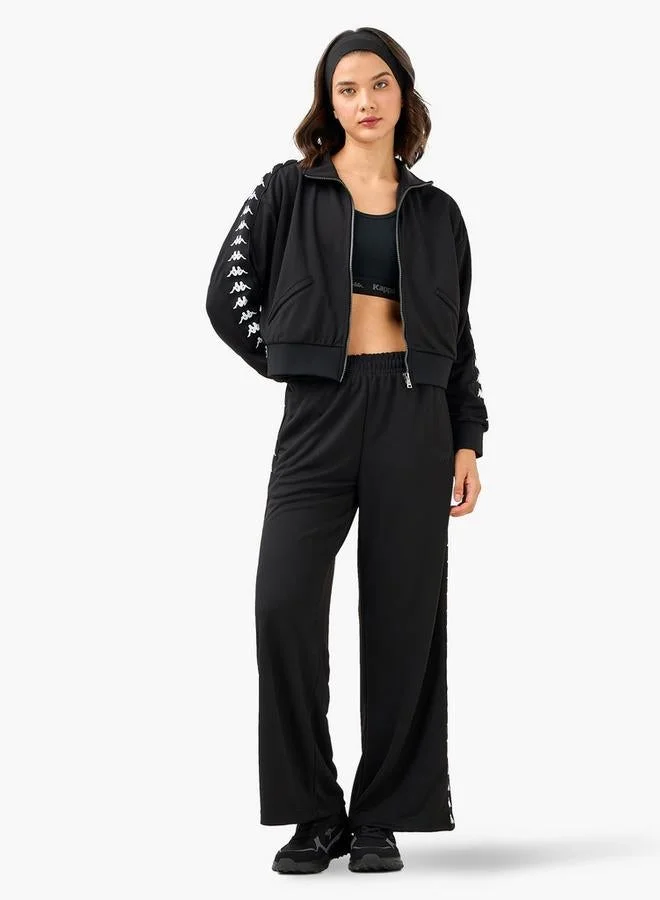 Kappa Kappa Tape Detail Jacket with High Neck