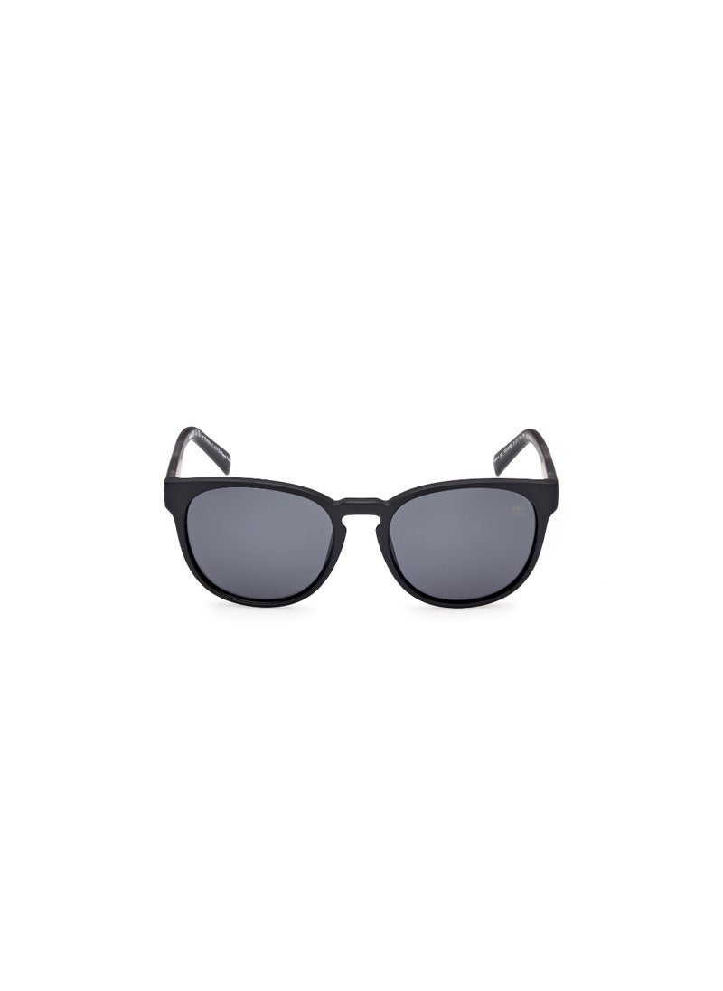 Timberland - نظارات شمسية دائرية للأولاد TB0001402D51 حجم العدسة: 51 ملليمتر - أسود مات - Image 1