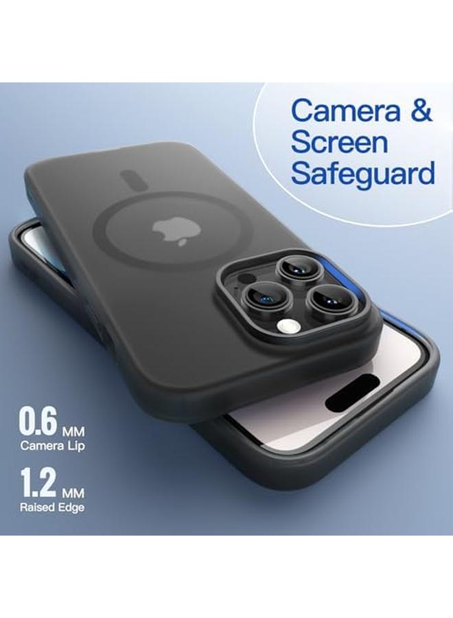 Jetech Matte Case For Iphone 14 Pro 6.1 Inch Compatible With Magsafe Non Yellowing And Anti Fingerprint Shockproof Translucent Frosted Tpu Soft Phone Cover Space Black - Image 5