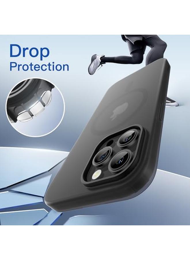 Jetech Matte Case For Iphone 14 Pro 6.1 Inch Compatible With Magsafe Non Yellowing And Anti Fingerprint Shockproof Translucent Frosted Tpu Soft Phone Cover Space Black - Image 4