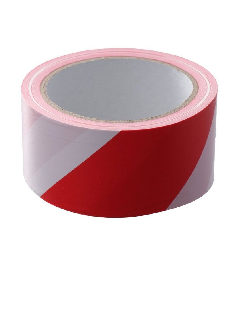 Generic Red and White Safety Warning Tape, Non-Adhesive Barrier Tape, Ideal for Construction Sites - 100 Yards - Width 5 cm/ 2 inch  - Image 2