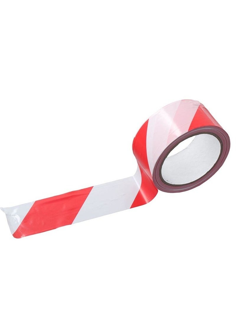 Generic Red and White Safety Warning Tape, Non-Adhesive Barrier Tape, Ideal for Construction Sites - 100 Yards - Width 5 cm/ 2 inch  - Image 1