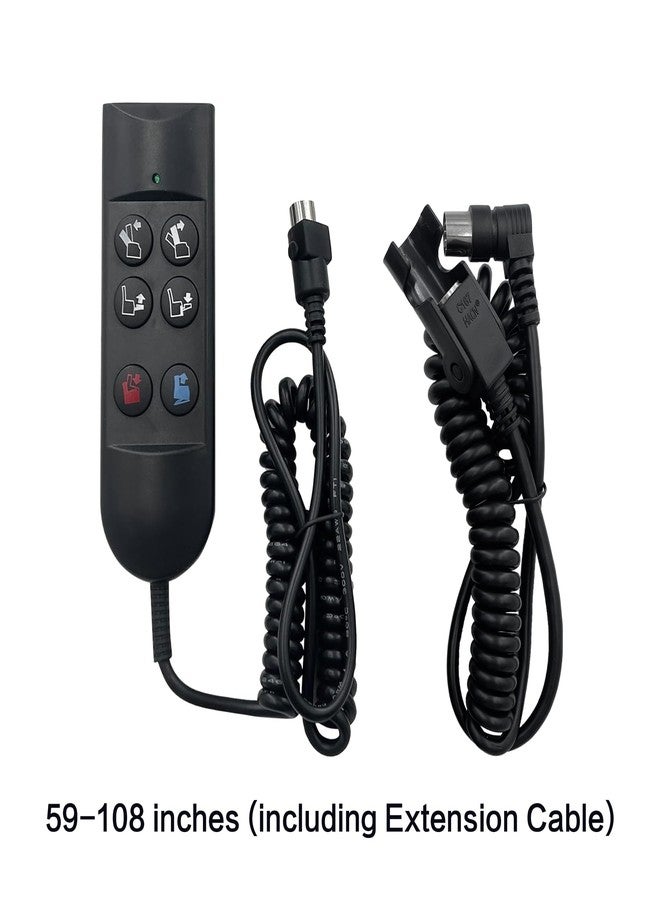 Kariwust Lift Chair Power Recliner 6 Button 5 Pin Hand Control Remote Replacing ZK756HCL Replacement - Image 3