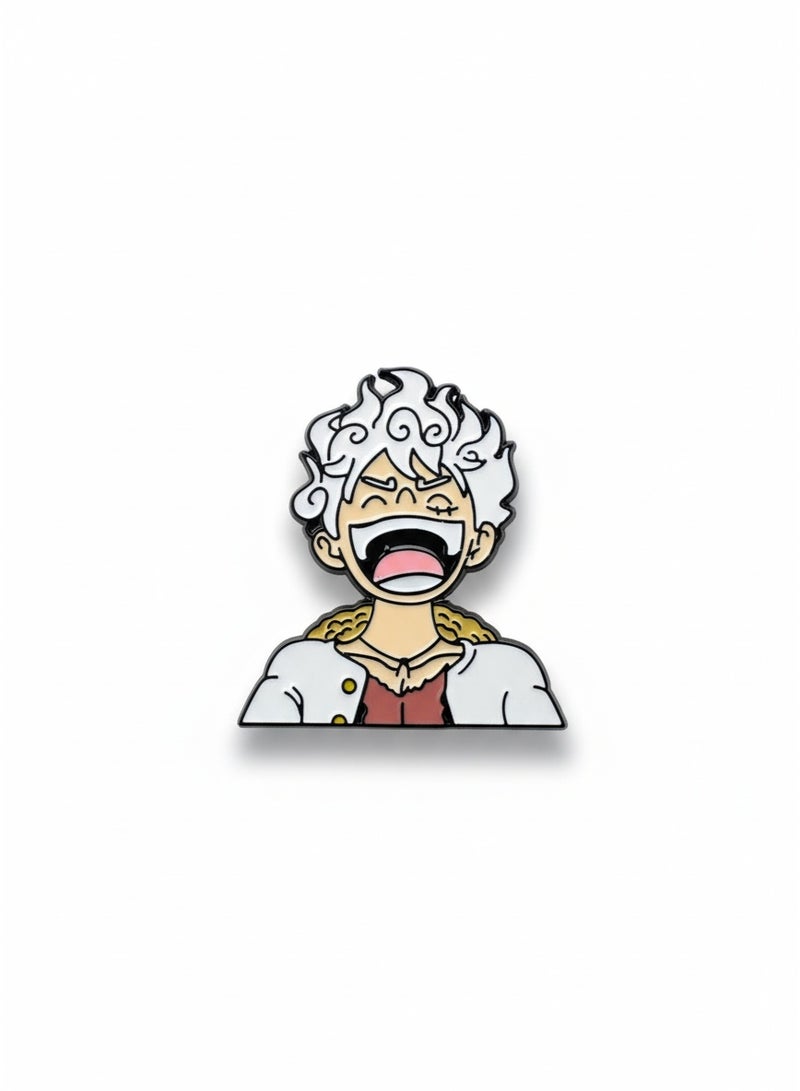 استكر جوال قطعة معدنية لشخصية مونكي دي لوفي من سلسلة الأنمي الشهير ون بيس - Image 1