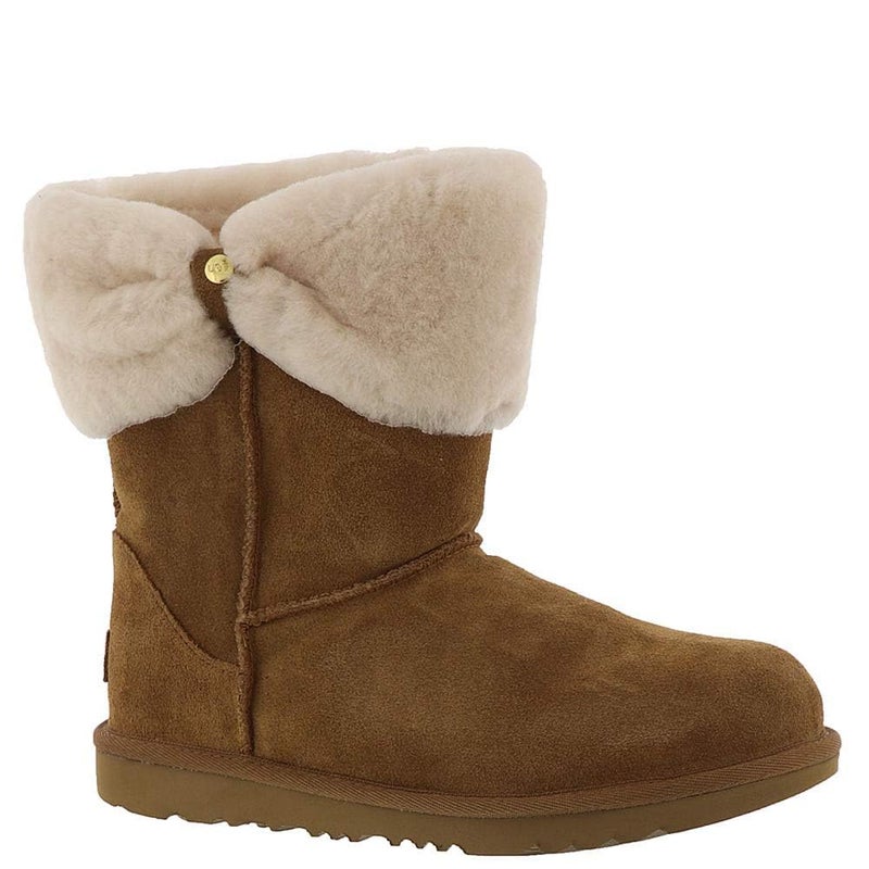 UGG بوت أوج Ramona للفتيات الصغيرات بلون الكستناء 2-3 شهور - Image 4