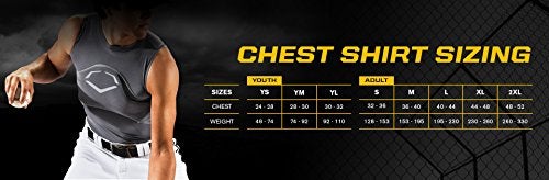 EvoShield Mens Adult Chest Guard Sleeveless Shirt, Charcoal, Large US - Image 2