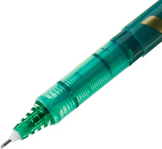 Pilot V7 Hi-Tecpoint Rollerball Pen, 0.7 mm Tip - Green, Box of 12 - view 2