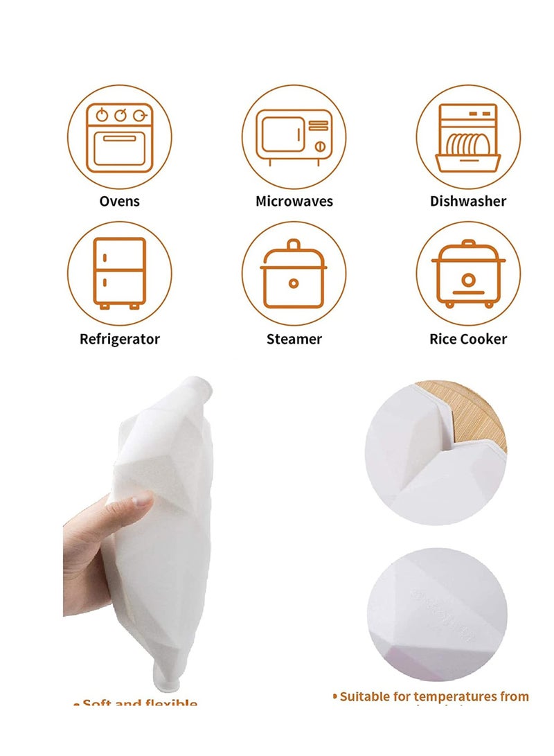 SOLARAE Diamond Heart Shape Mousse Cake Mold Trays - Silicone Chocolate Dessert Baking Pan - Z Letters/Numbers Chocolate Mold with 6Pcs Wooden Hammers Love for Cake Decoration Candy Making Chocolate - Image 4