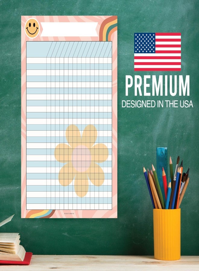 Hadley Designs Attendance Chart for Classroom Management - 4 Incentive Chart for Classroom Essentials, 11x17 Student Behavior Charts and Homework Tracker, Teachers Class Attendance and Assignments Log - Image 4