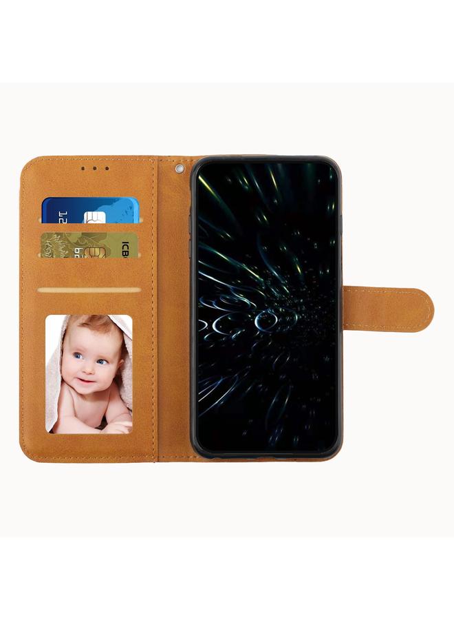 S-TOP Case For Infinix Hot 12 Play Stitching Calf Texture Buckle Leather Phone Case - Image 4