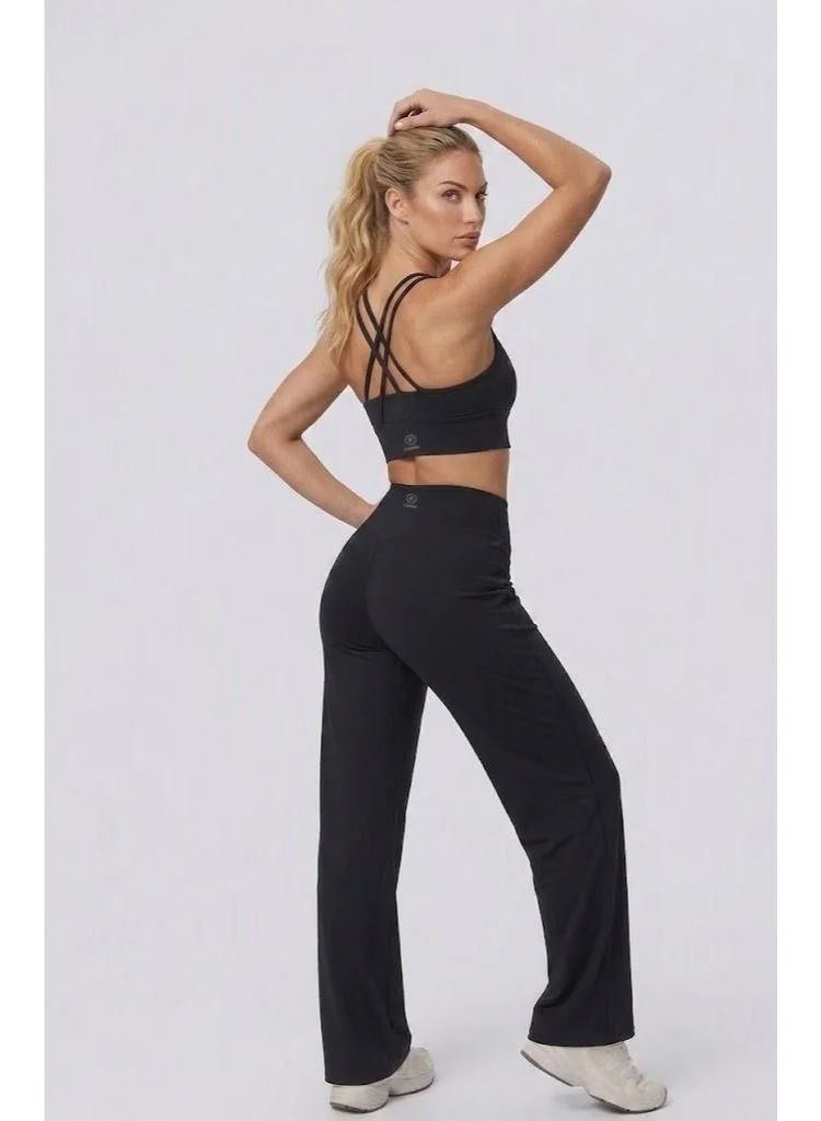 CORRE Active Wear Black Alma Cross Back Bra - Black for Women | Best Price UAE