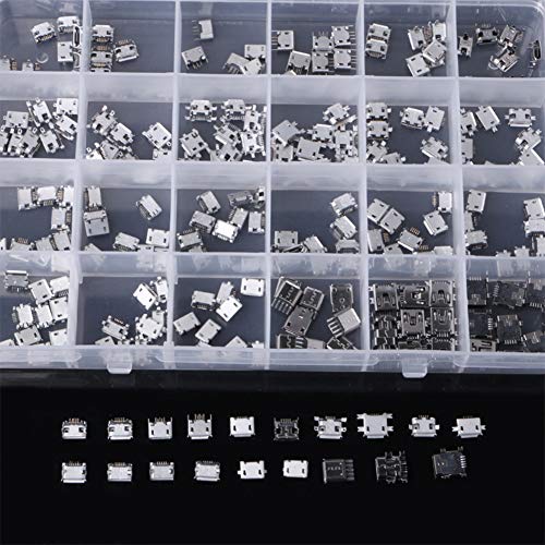 Teansic 240PCS 24Models Micro USB Connector Socket Jack USB Connectors Set for MP3 4 5 Huawei Samsung Sony HTC ZTE - Image 3