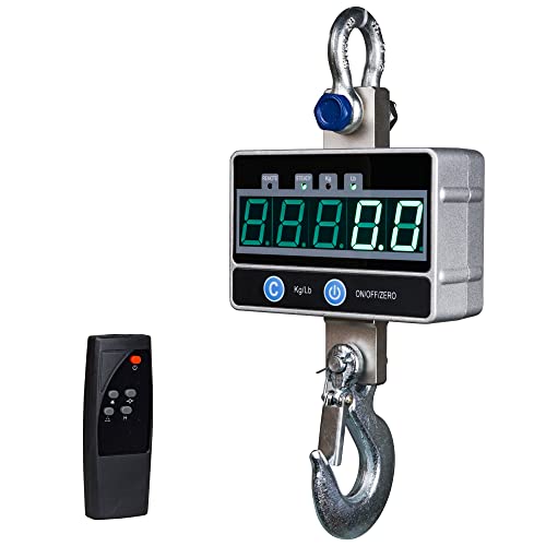 N/P 2000KG / 4400LBS 2Ton Digital Crane Scale with Remote, Industrial Heavy Duty Electronic Hanging Scale, LED Display - Image 1