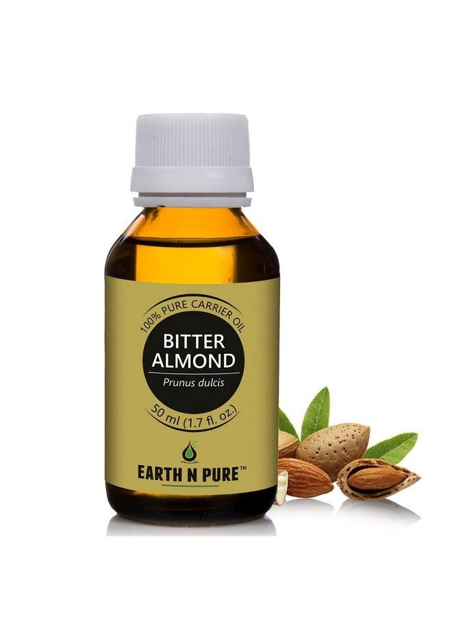 Earth N Pure Bitter Almond Oil (Badam Oil) ; 50 Ml ; Coldpressed 100% Pure & Natural Unrefined Undiluted &Therapeutic Grade Carrier Oilpromotes Healthy Looking Skin  - Image 2