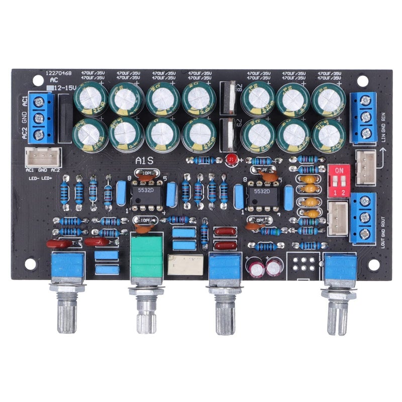 مجموعة مكبر صوت مسبق Tone Board A1 مع لوحة تبديل التكبير PCB مادة لمشاريع الصوت DIY - Image 2