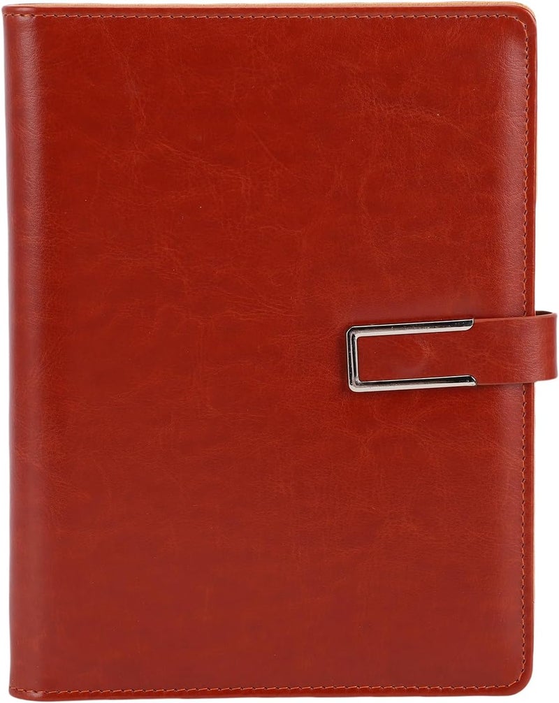 LiebeWH Binder 6 Rings 0.8 inch A5 PU Leather with 80 Sheets Paper Multi Purpose Magnetic Closure Refillable Notebook Binder - Image 1