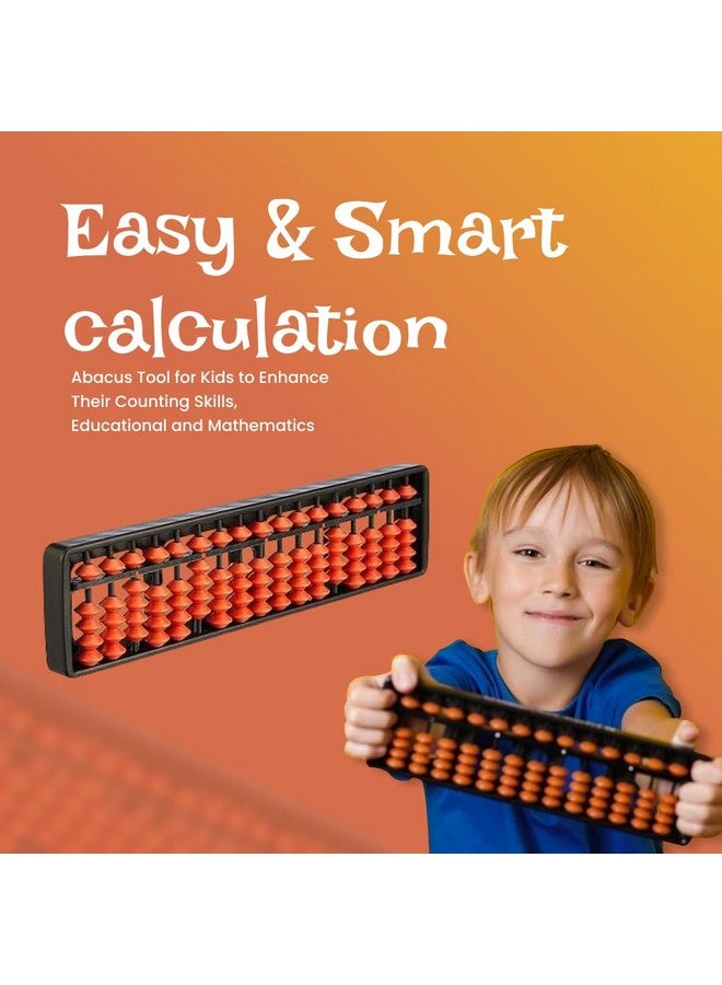 AREO AREO 17-Bead Brown Abacus - 2pc Math Educational Tool for Kids' Counting Practice - Image 5