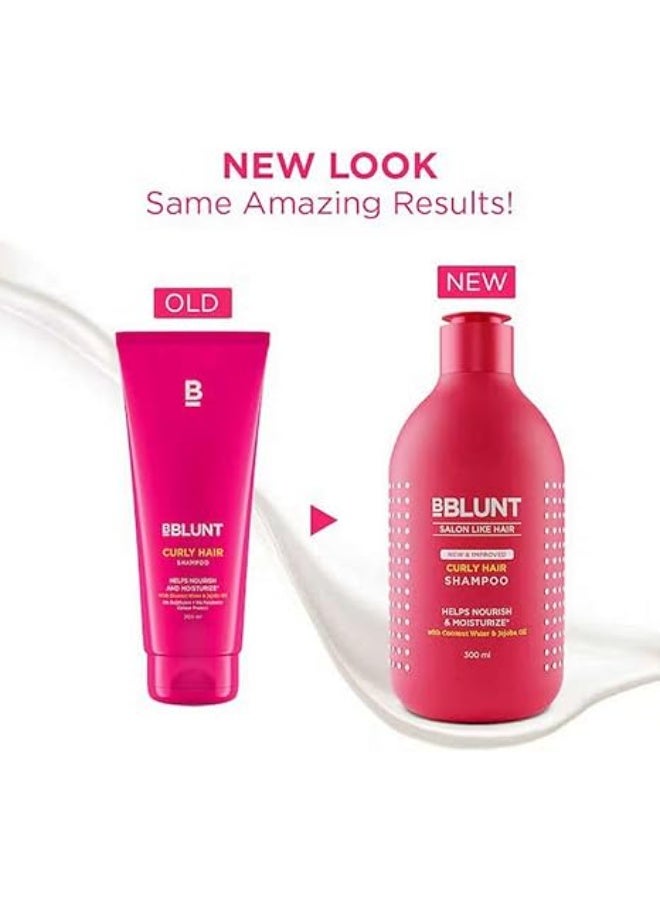 BBLUNT Curly Hair Shampoo with Coconut Water & Jojoba Oil - 300 ml - Image 2