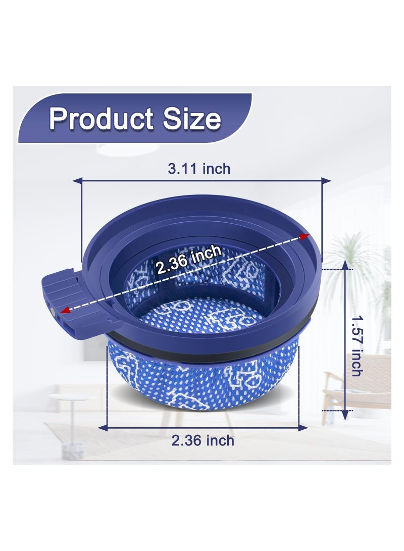 2 Pack Vacuum Filters Replacement Parts Vacuum Cleaner Washable Micro Filters Filters for Samsung BESPOKE Jet VS20A958FWN, VS20A95923B/AA, VS20A95923N/AA, VS20A95923W/AA Cordless Stick Vacuum