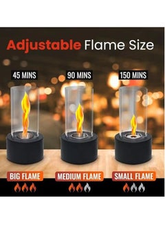 Furtey Portable Tabletop Fire Bowl Pot ,Tabletop Fireplace Clean Burning Bio Ethanol Ventless Fireplace for Indoor Outdoor Patio Parties Events  - Image 3