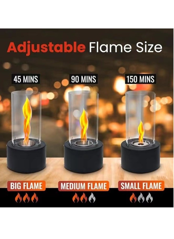 Furtey - Portable Tabletop Fire Bowl Pot ,Tabletop Fireplace Clean Burning Bio Ethanol Ventless Fireplace for Indoor Outdoor Patio Parties Events - Image 1