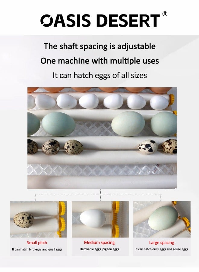 صحراء الواحة حاضنة صغيرة منزلية تحول آلي للبيض آلة ذكية لتفقيس البيض شاشة رقمية التحكم في درجة الحرارة والرطوبة المستخدمة في تفقيس الدجاج والبط والأوز إلخ - Image 5