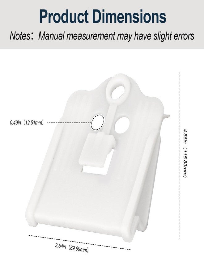IFERLA Fender Tender II Boat Bumper Clips, Boat Clip Replacement for Davis Instruments Tender II 393, White Fender Heavy Duty Hanger Clip for 7/8" to 1" Rails Lifelines Cleats,2 Pack - Image 2