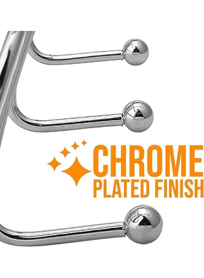 علاقة ملابس على الباب مزودة بـ 12 خطافًا محمولًا، ورف تعليق ملابس شديد التحمل لتعليق الملابس (12 خطافًا) - Image 5