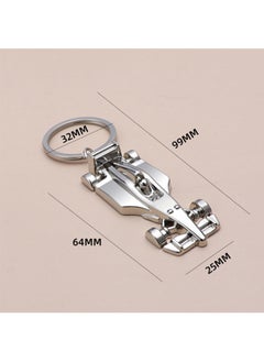 Generic Half Wheel Solid Racing Car Keychain Pendant 