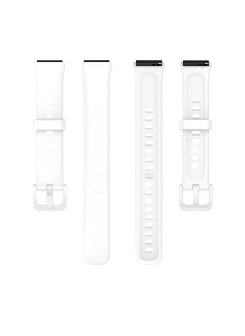 Generic - Huawei Band 7 Strap Soft Silicone Replacement Strap Compatible with Huawei Band 7 White - Image 1