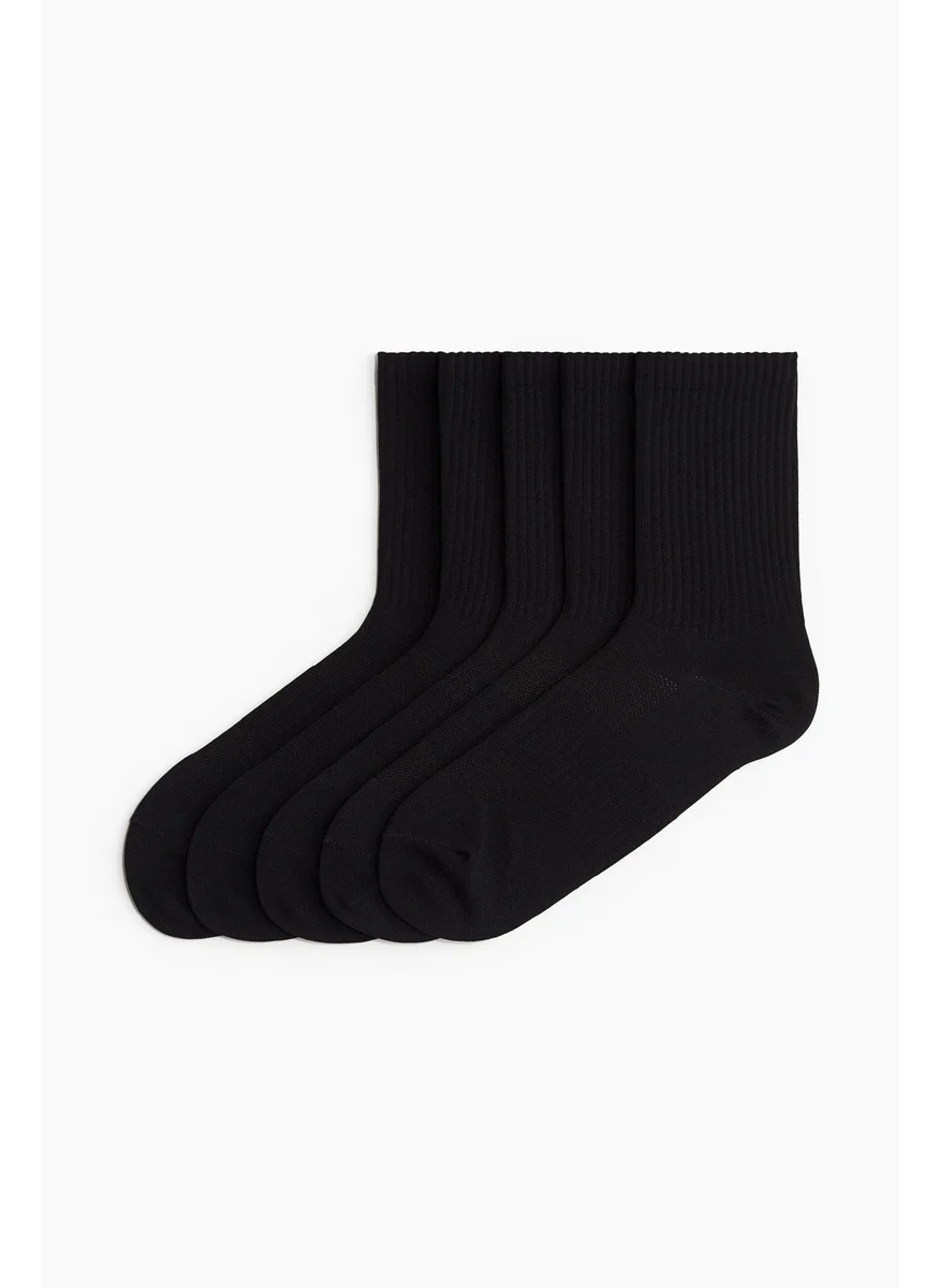 H&M 5 Pack Crew Socks