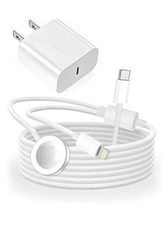 USB C Charger for Apple Watch, 20W PD Fast Wall Charger Power Adapter with 2-in-1 iWatch Magnetic Charging Cable Compatible with Apple Watch Series 8/7/6/SE/5/4/3/2, iPhone 14/13/12/11/Pro/Max/Xs/XR/8
