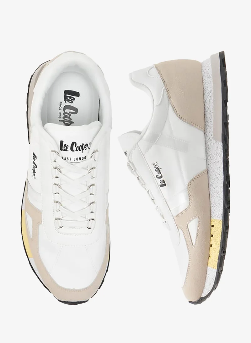 Lee Cooper Men's Panelled Lace-Up Sneakers