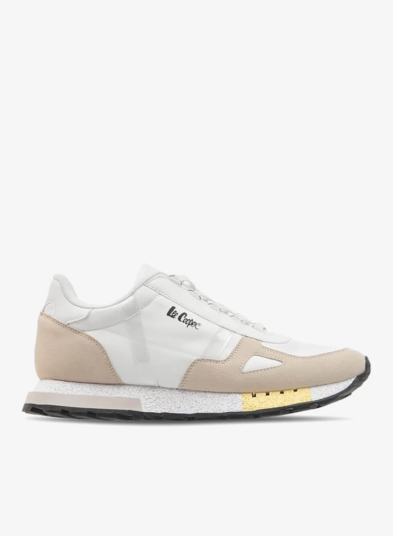 Men's Panelled Lace-Up Sneakers