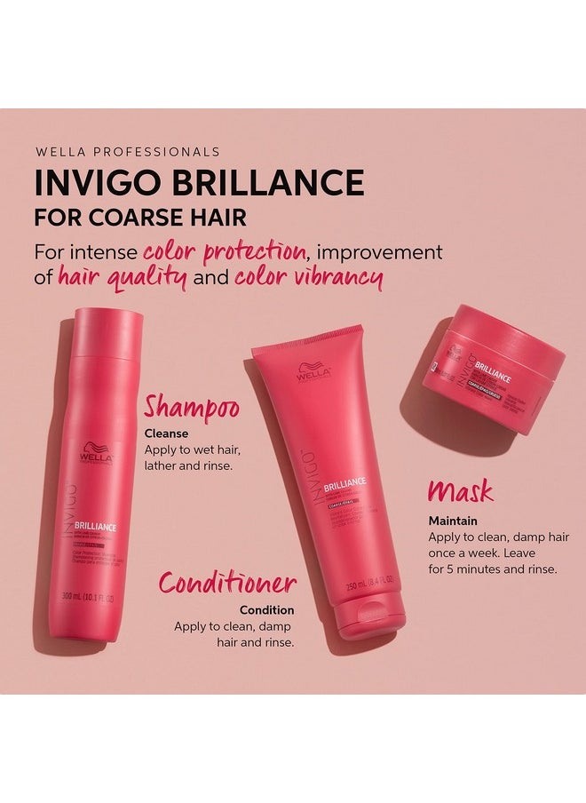 Wella Professionals Invigo Brilliance Conditioner For Coarse Colored Hair Color Protecting & Color Vibrancy Conditioner 33.8 Fl Oz  - Image 4