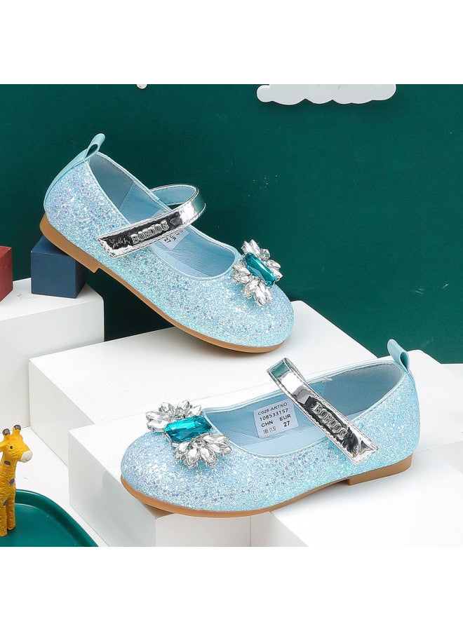 Babu Bean 【Mary Jane Leather Shoes】 موسم العودة إلى المدرسة ربيع/خريف أحذية المشي لمسافات طويلة للفتيات منتصف الساق ذات النعل اللين أحذية أداء أحذية أطفال عصرية - Image 2