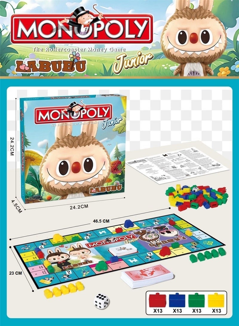 Toys R Us Monopoly Labubu – Collectible Edition – Family Board Game 2–4 Players – Gift for Kids 5+ - Image 5