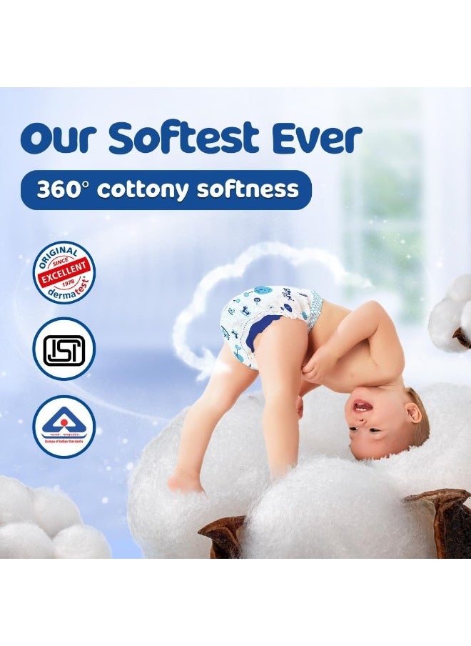 Bumtum Bumtum Baby Diaper Pants, Newborn (Size 1), 2-5 kg, Double Layer Leakage Protection Infused With Aloe Vera, Cottony Soft High Absorb Technology, 40 Diaper  - Image 5