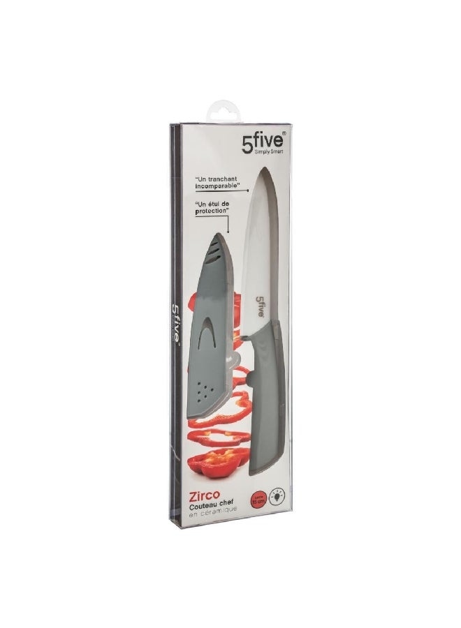 Five Simply Smart Zirco Ceramic Chef Knife Silver and Grey 15 cm 146633 - Image 1
