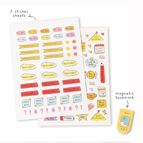 The Journal Lab All I Need is A Plan Undated 365 days Planner for Men & Women | 2026 Goal + Habit Tracker | Free Stickers & Magnetic Bookmark | Green - Image 2