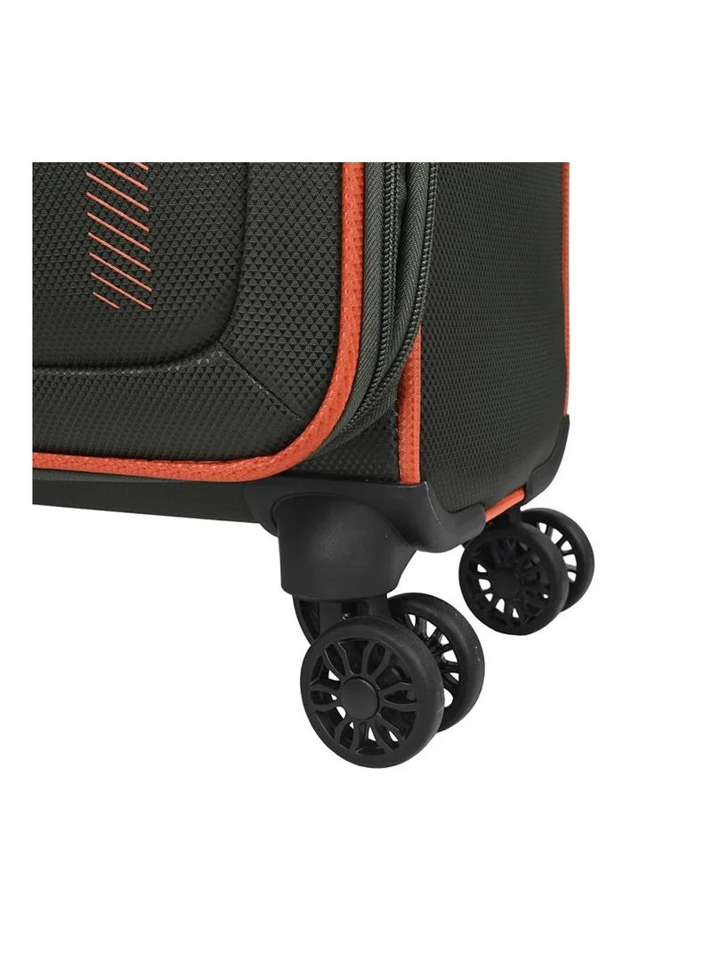 AMERICAN TOURISTER Dashway dashway suitcase, cabin size 58 cm / 20 inch, 4 wheels, soft top, polyester, puffin orange / grey|tsa lock|expandable|inner mesh zippered pocket|duosaf™ security zipper|front storage - 3 years international warranty  | Best Price UAE