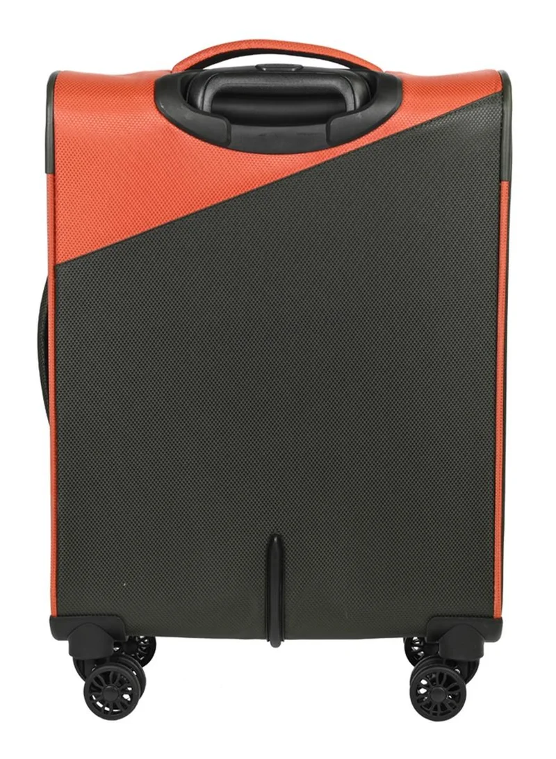 AMERICAN TOURISTER Dashway dashway suitcase, cabin size 58 cm / 20 inch, 4 wheels, soft top, polyester, puffin orange / grey|tsa lock|expandable|inner mesh zippered pocket|duosaf™ security zipper|front storage - 3 years international warranty  | Best Price UAE