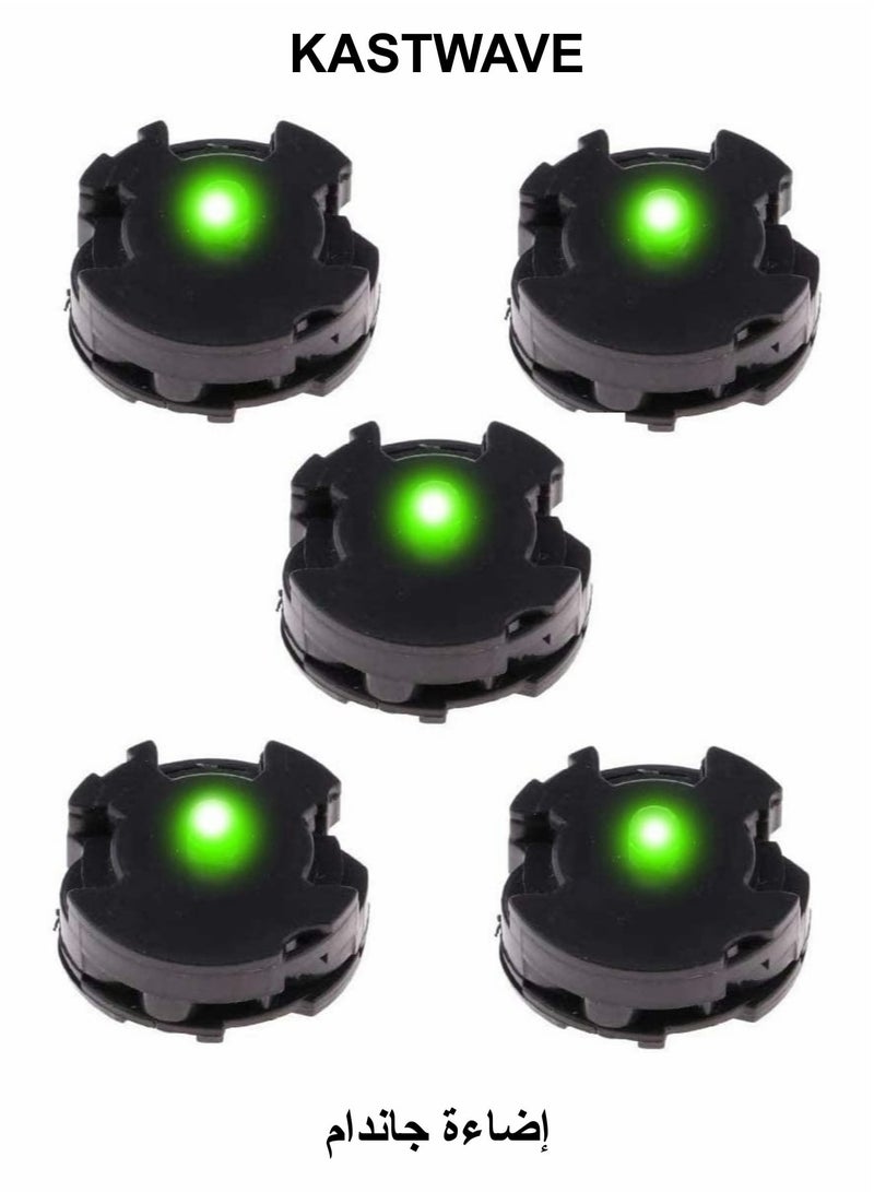 كاست ويف وحدات إضاءة LED لمجموعات نماذج جاندام، مجموعة من 5 وحدات إضاءة LED من إم جي لجاندام 00 إم جي جي إن إكس، إضاءة معينة لهواية نماذج جاندام، هدية للأطفال - Image 1