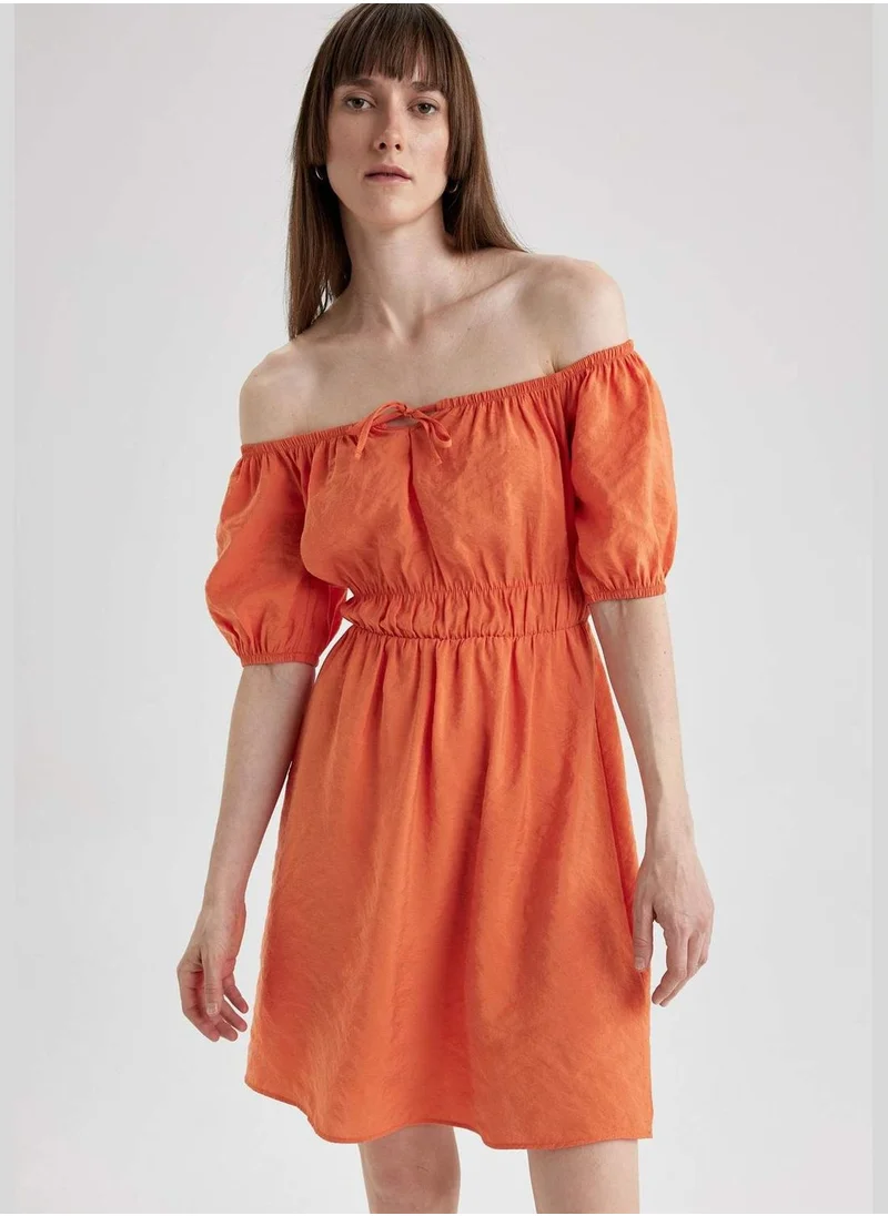 DeFacto Woman Short Sleeve Woven Dress
