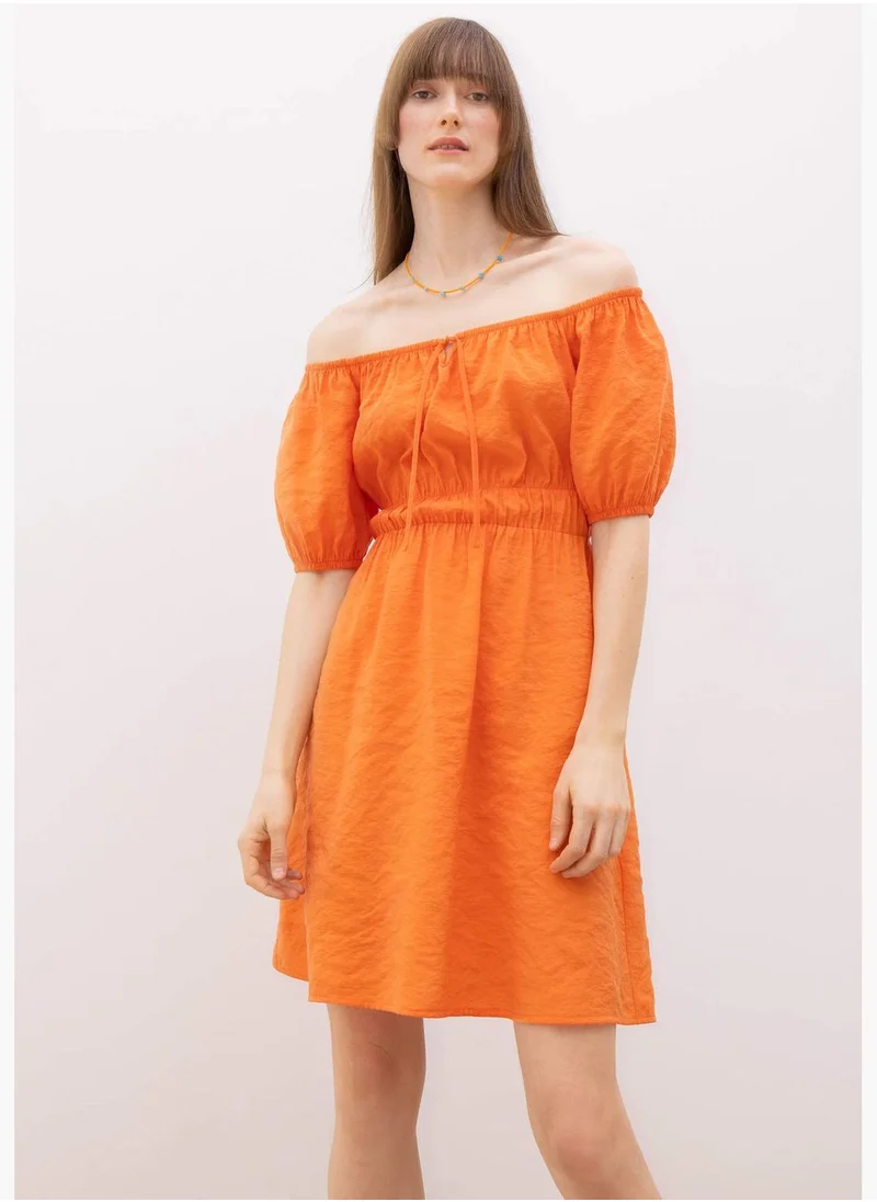 DeFacto Woman Short Sleeve Woven Dress