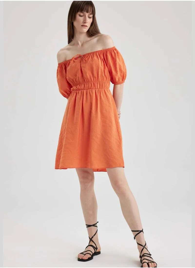 DeFacto Woman Short Sleeve Woven Dress