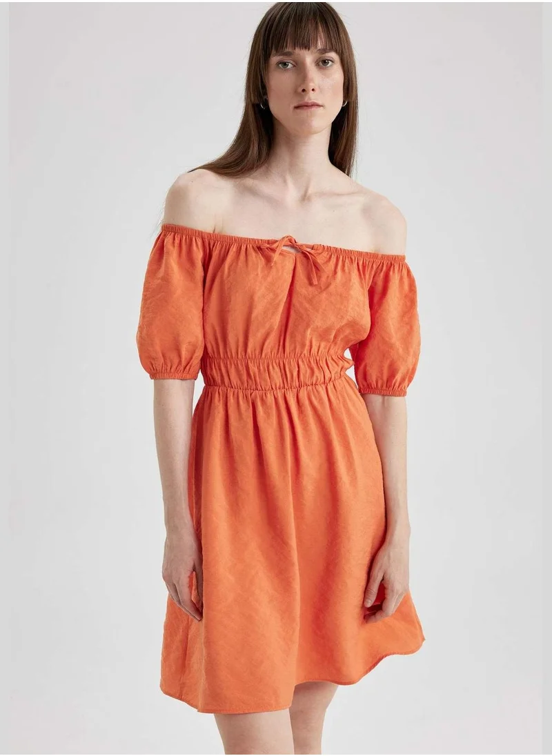 DeFacto Woman Short Sleeve Woven Dress