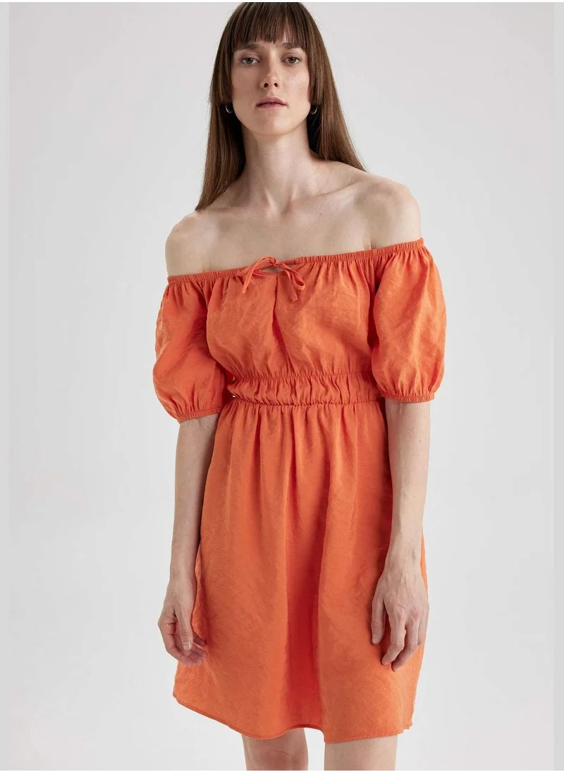 DeFacto Woman Short Sleeve Woven Dress